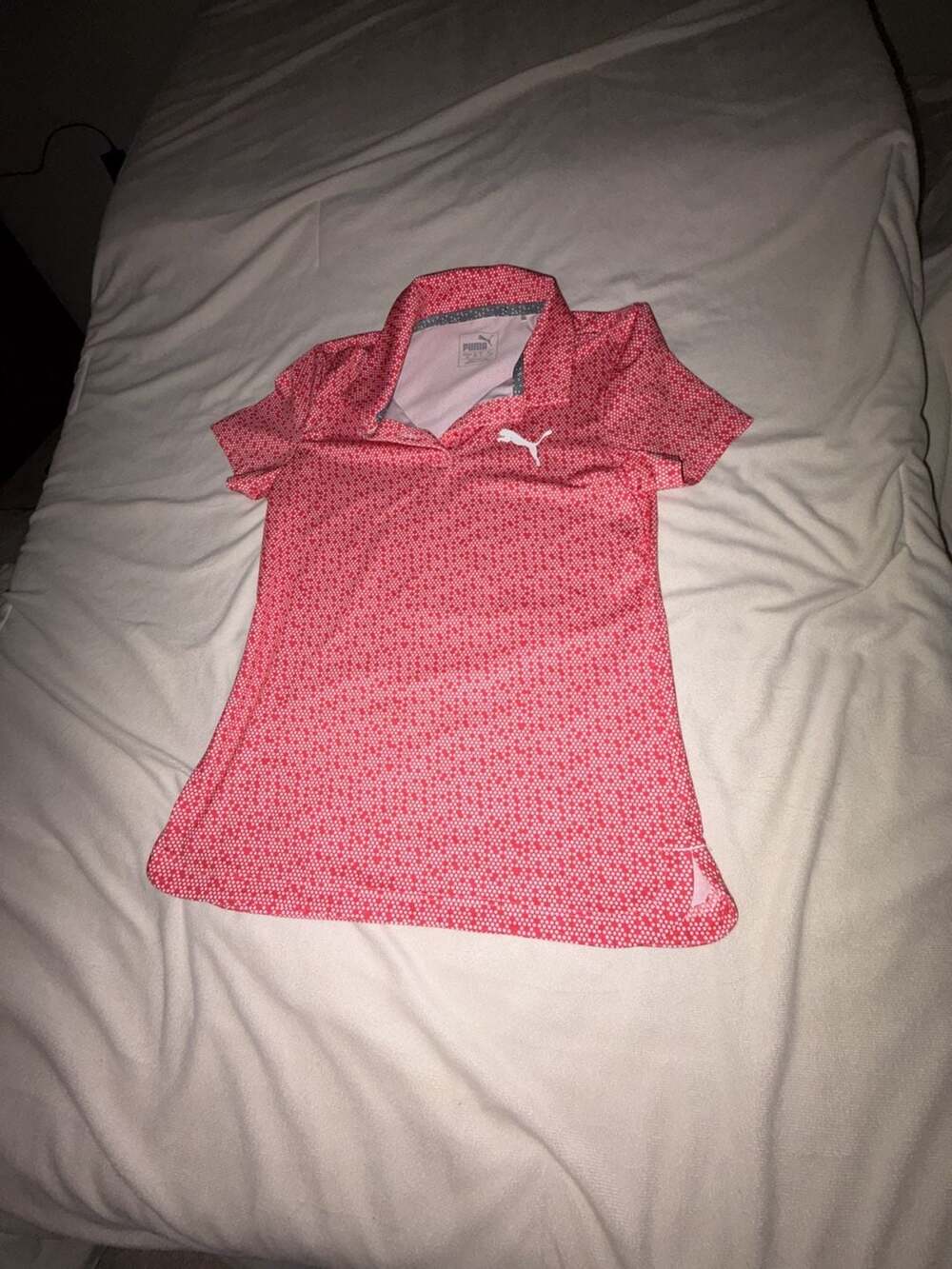 Puma Girls DryCELL Polka Dot Golf Polo Shirt